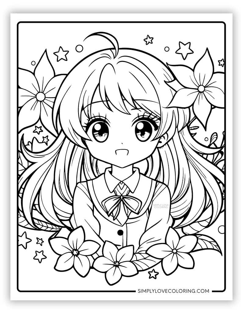 anime printable coloring pages anime printable coloring pages