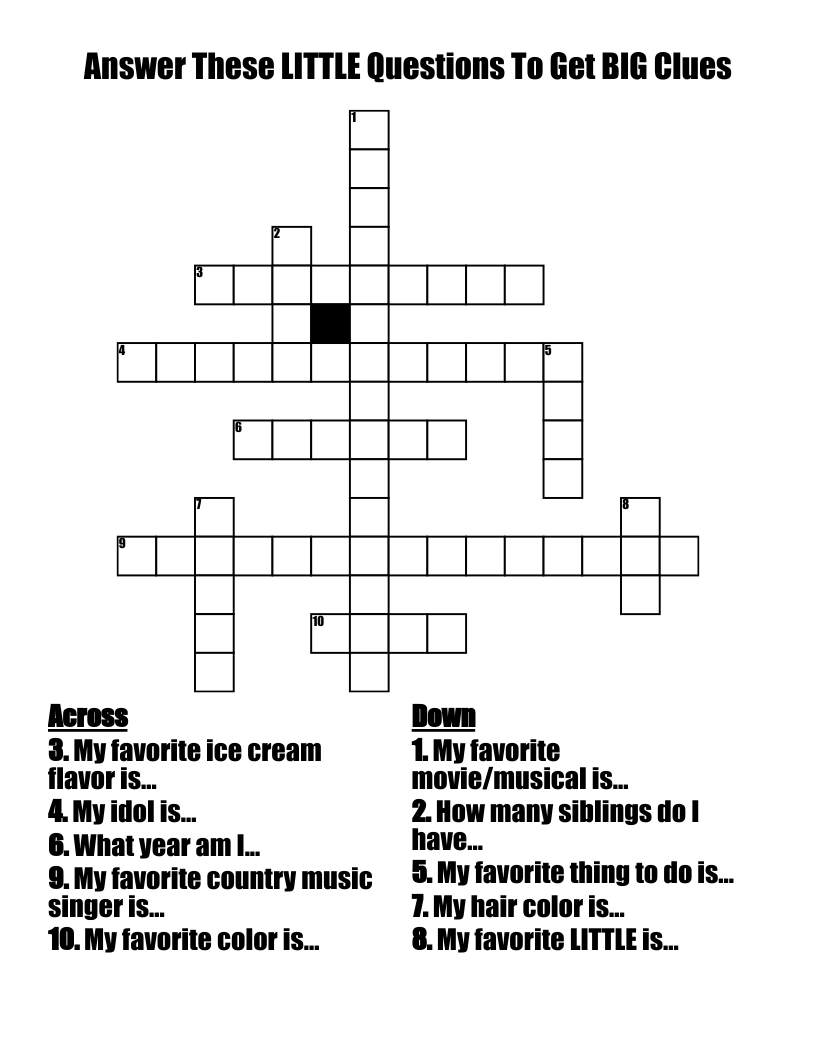 Answer These LITTLE Questions To Get BIG Clues Crossword WordMint Answer These LITTLE Questions To Get BIG Clues Crossword WordMint