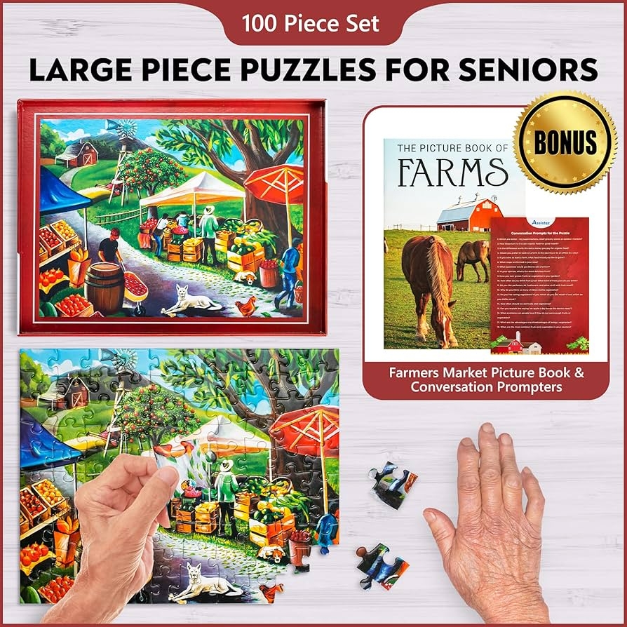 Assistex Dementia Jigsaw 100 Large Puzzle For Seniors Alzheimer s Activity For Adults With Conversation Prompts Best Memory Game For Patiens In Nursing Home Build In Box Activities For Elderly Amazon sg Toys Assistex Dementia Jigsaw 100 Large Puzzle For Seniors Alzheimer s Activity For Adults With Conversation Prompts Best Memory Game For Patiens In Nursing Home Build In Box Activities For Elderly Amazon sg Toys