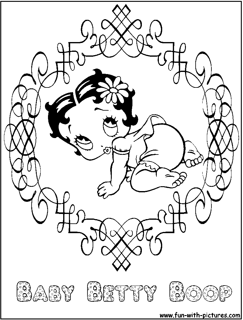 betty boop coloring pages