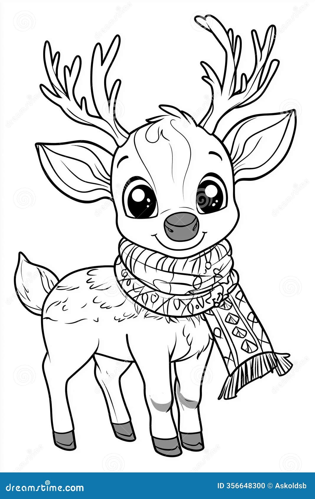 Baby Reindeer Coloring Page For Advent Stock Illustration Illustration Of Playful Advent 356648300 Baby Reindeer Coloring Page For Advent Stock Illustration Illustration Of Playful Advent 356648300