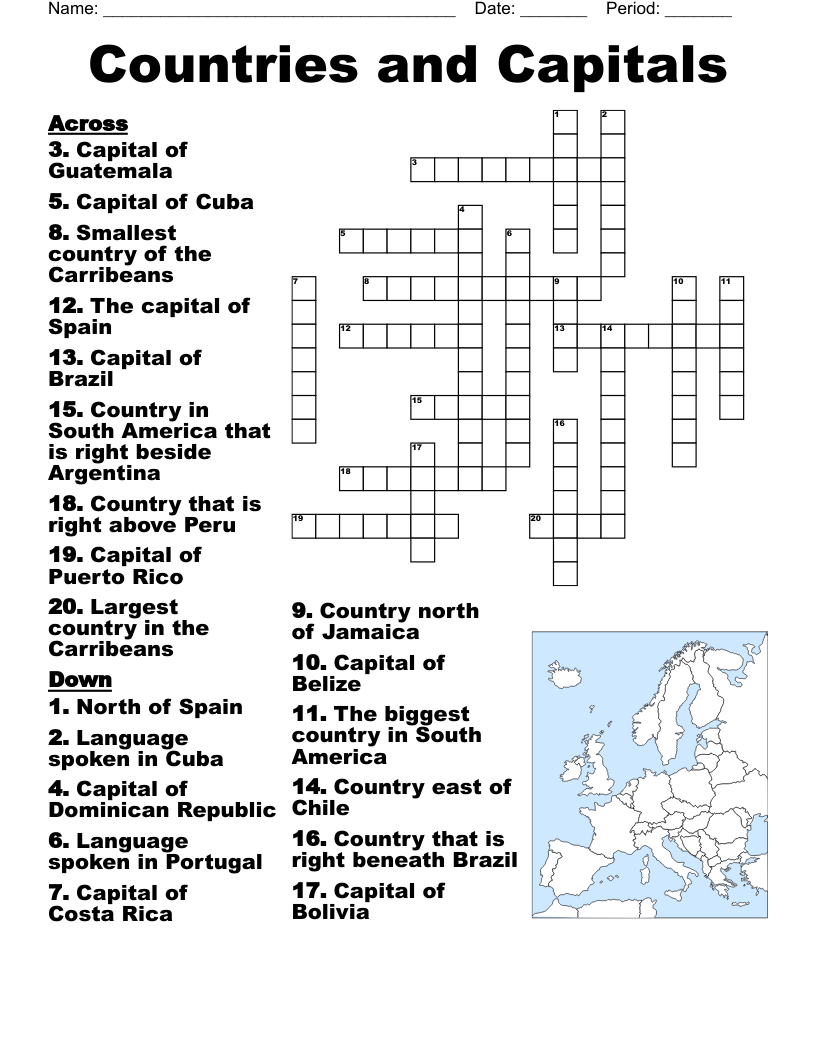 Bahamas Crossword WordMint