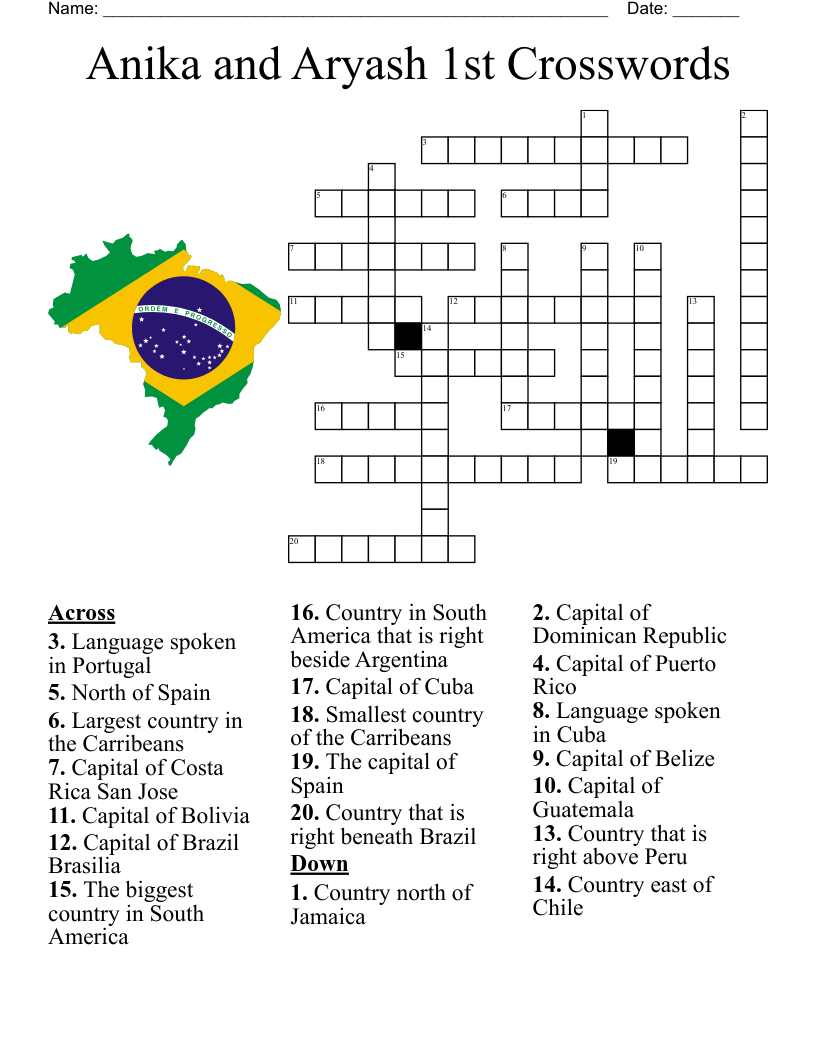Bahamas Crossword WordMint