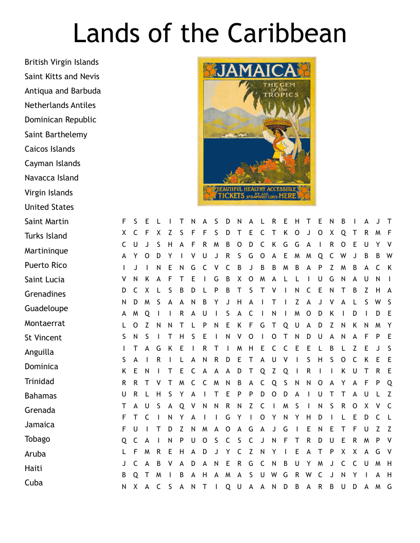 Bahamas Crossword WordMint