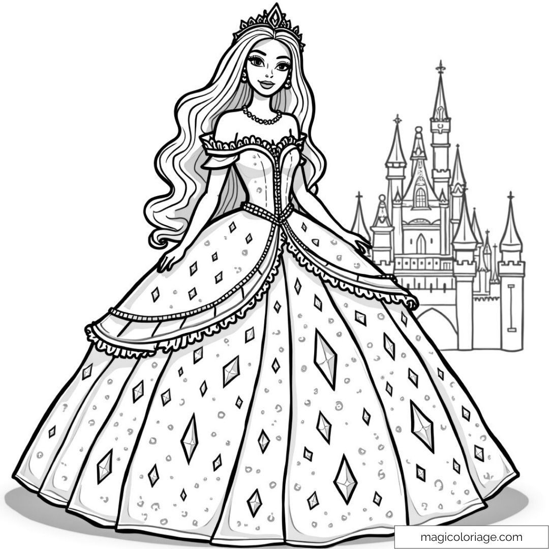 barbie coloring pages printable