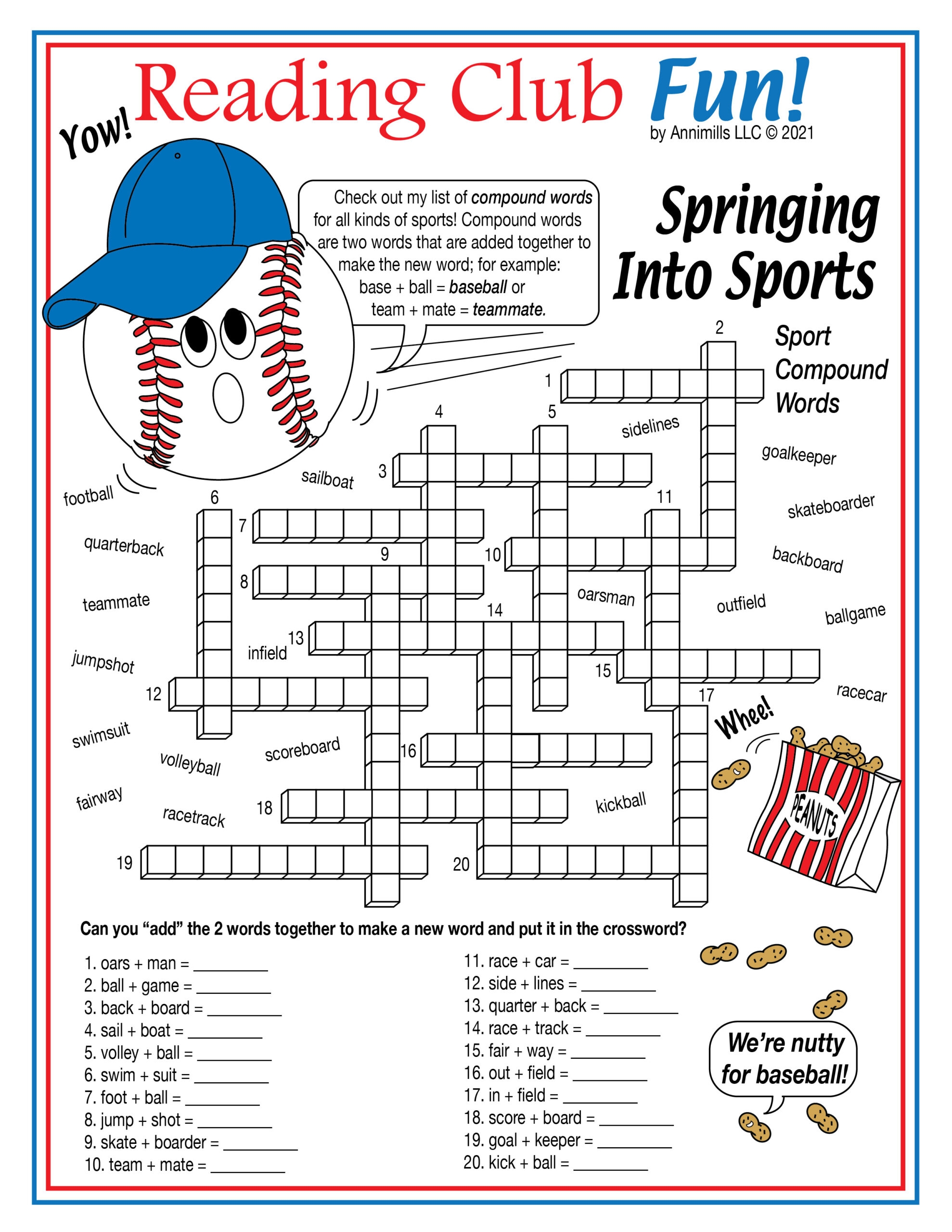 sports crosswords printable
