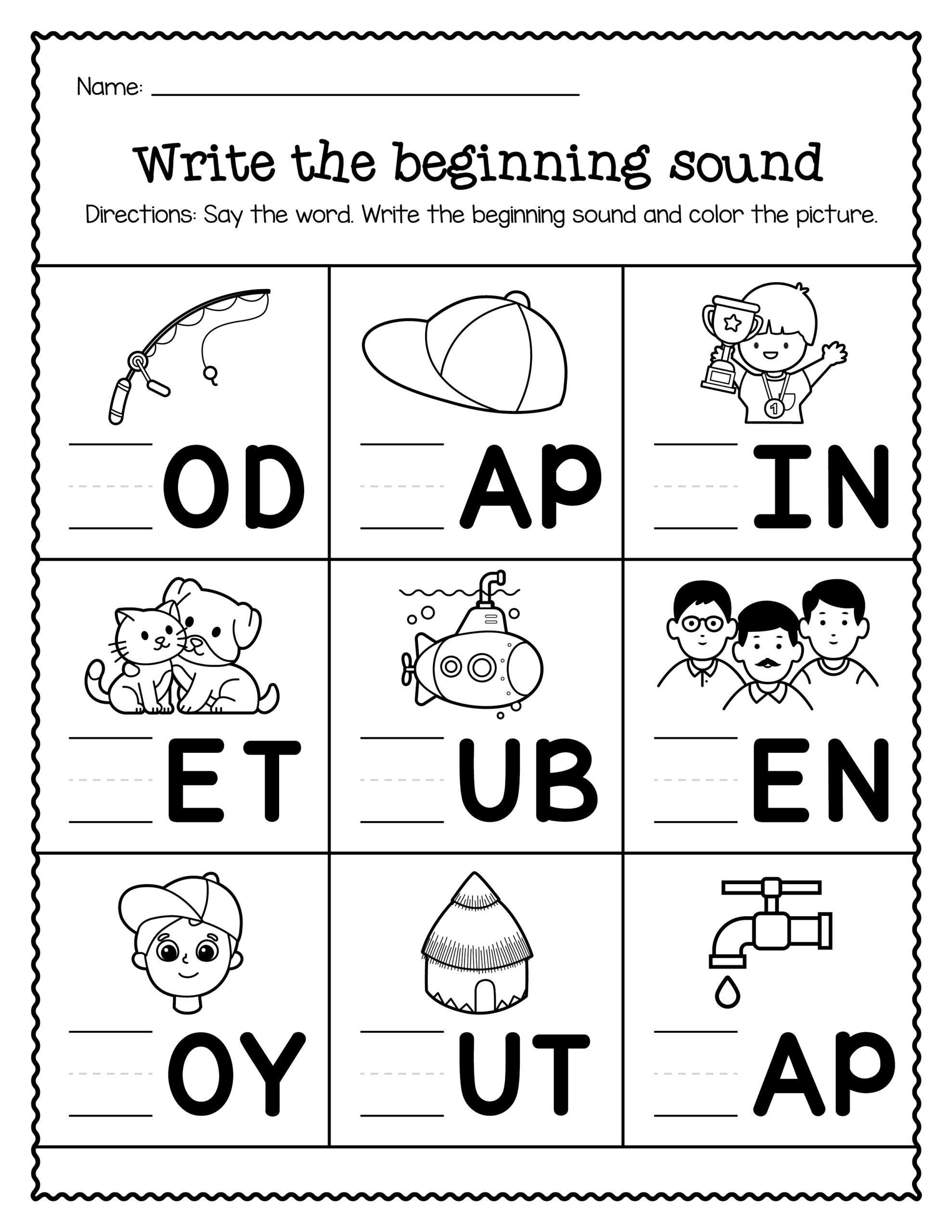 Beginning Sound Worksheets Made By Teachers