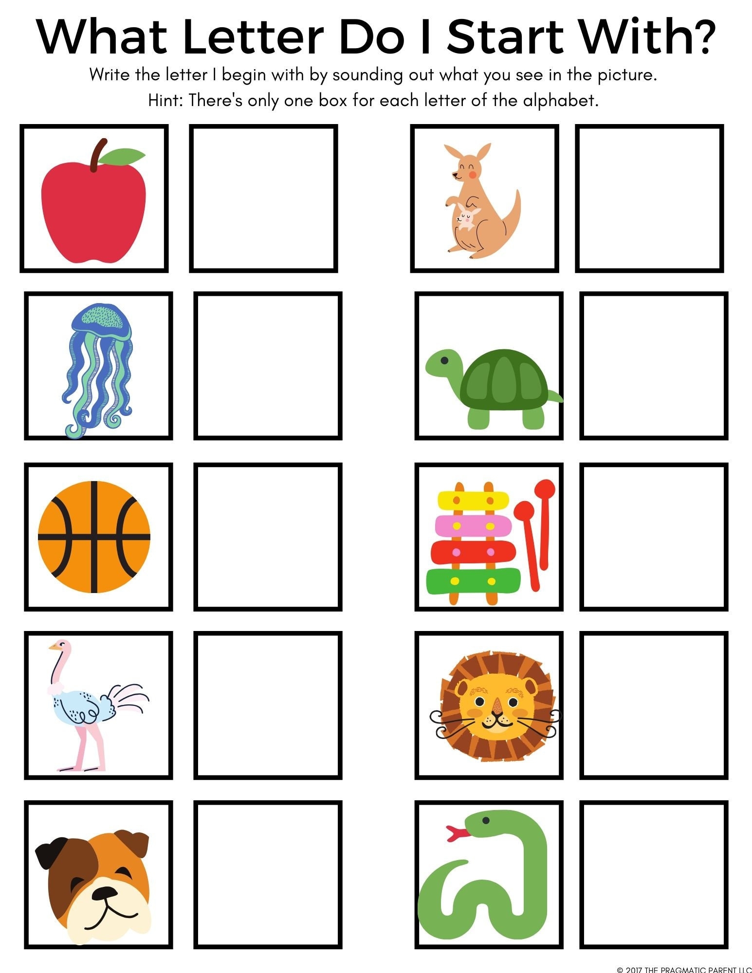 beginner kindergarten alphabet worksheets