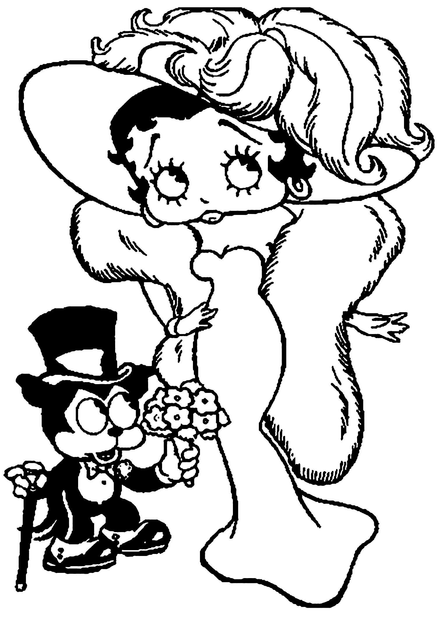 betty boop color pages