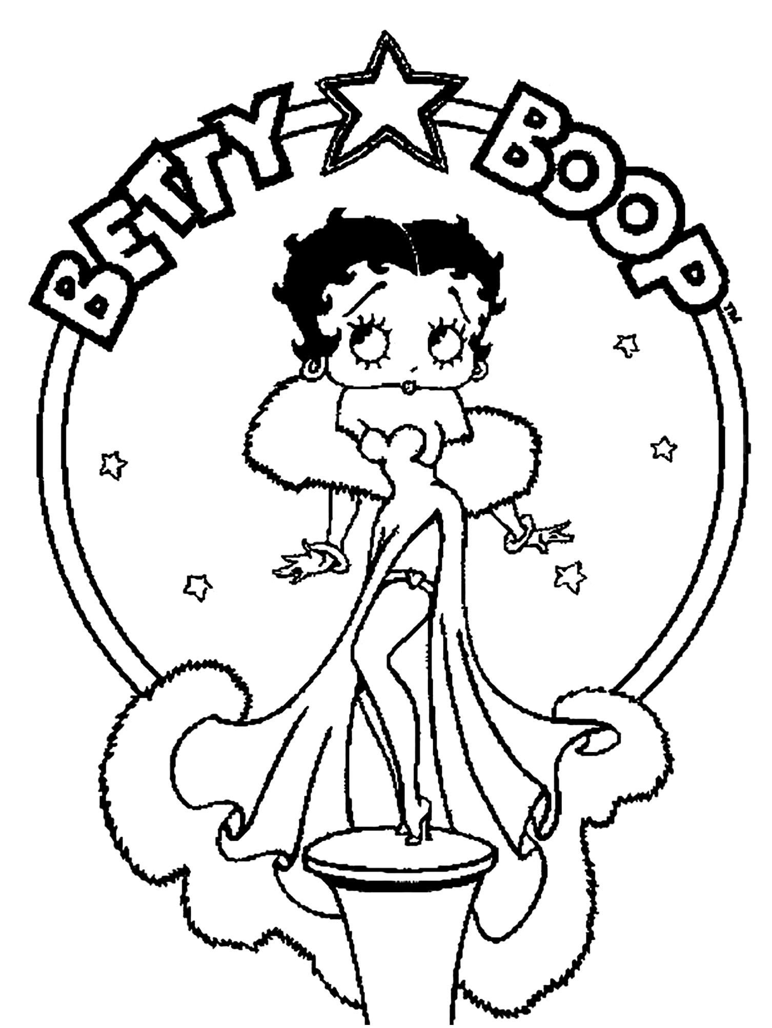 Betty Boop Picture To Print And Color Betty Boop Coloring Pages Betty Boop Picture To Print And Color Betty Boop Coloring Pages