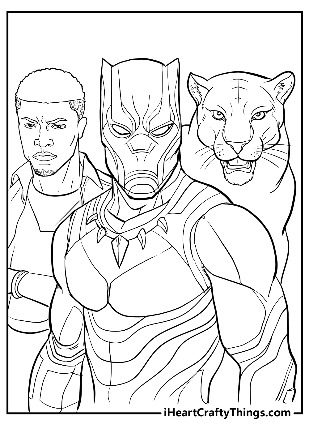 black panther coloring pages