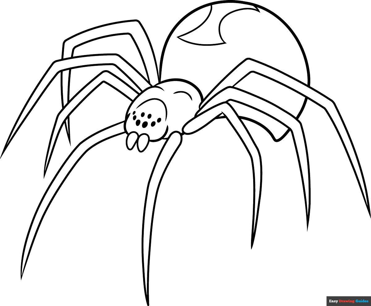 spider coloring pages free