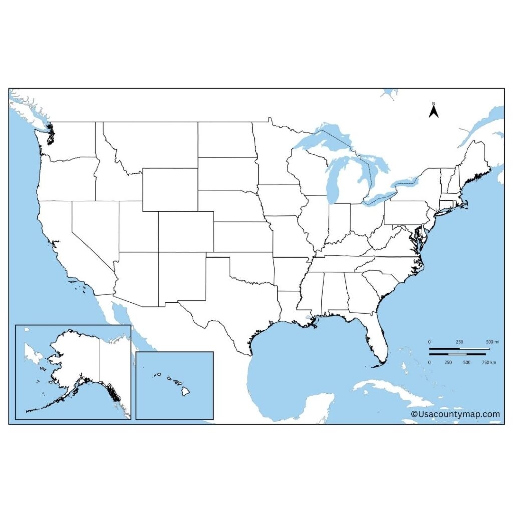 Blank USA Map Printable Customizable Resource Blank USA Map Printable Customizable Resource