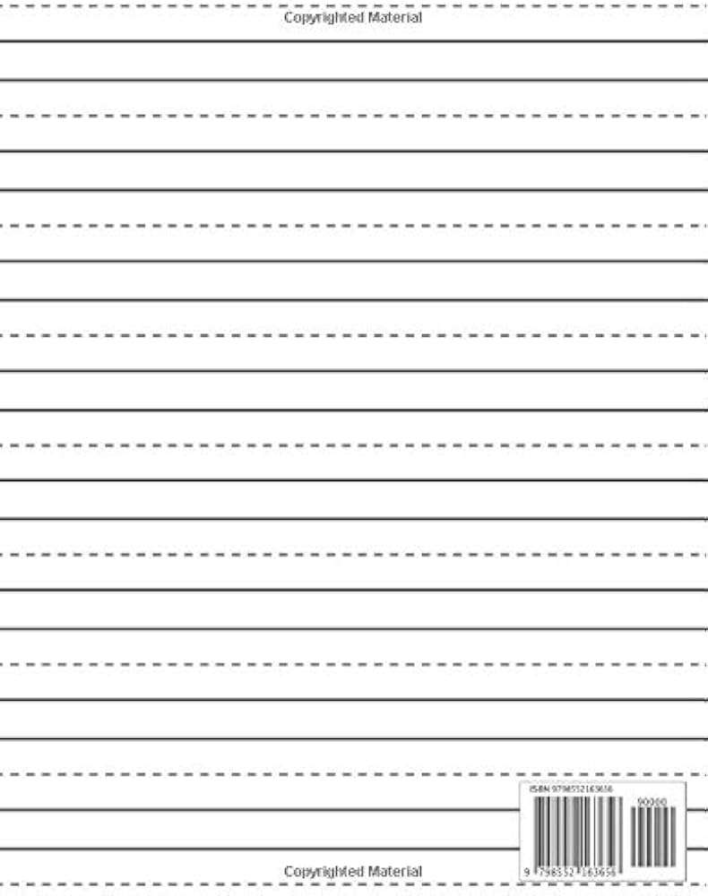 Blank Writing Paper For Preschoolers With Lines 100 Blank Handwriting Practice Sheets With Dotted Lines Kindergarten Writing Paper With Lines For ABC Kids Davis Stephanie 9798552163656 Amazon Books