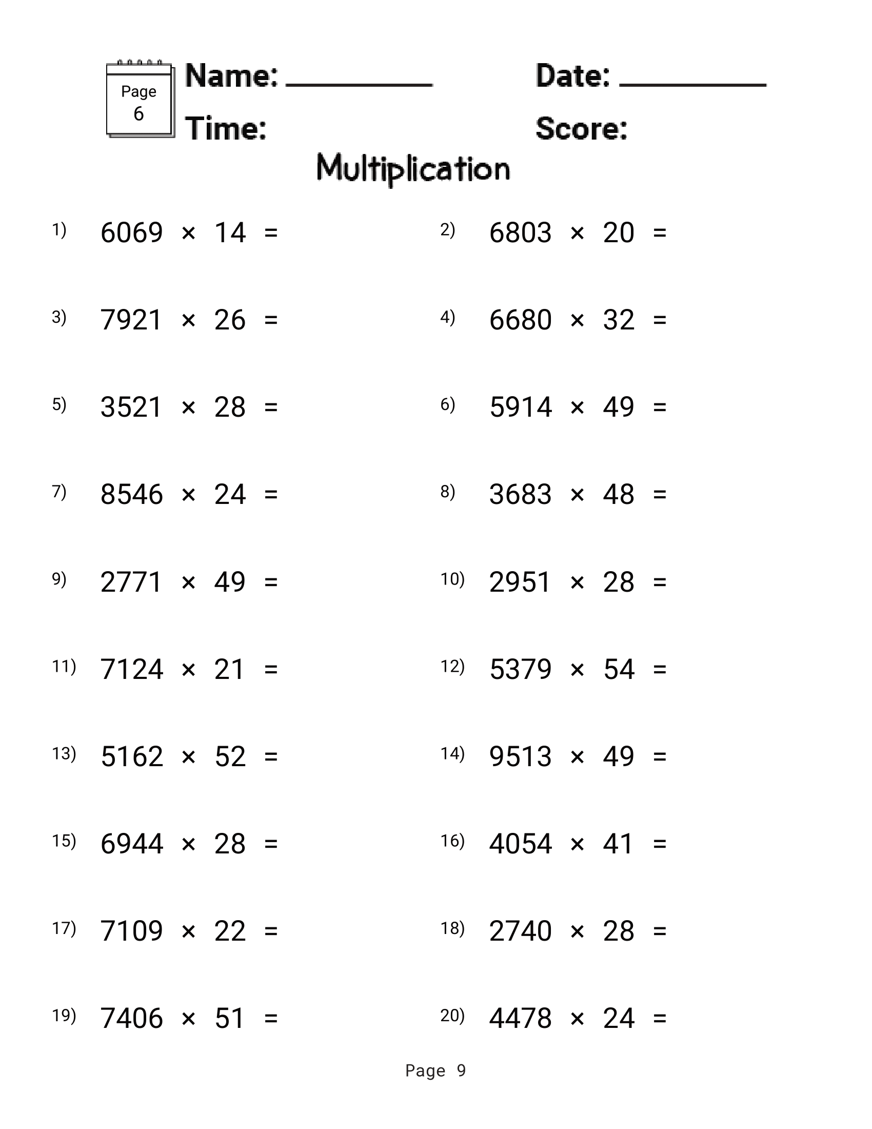 Boost Math Skills With Engaging Multiplication 6th Grade Worksheets Made By Teachers Boost Math Skills With Engaging Multiplication 6th Grade Worksheets Made By Teachers