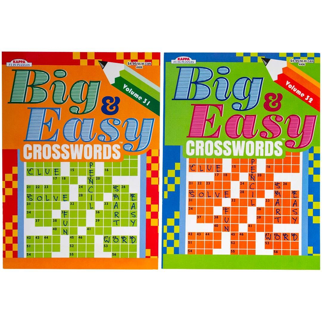 Bulk Big Easy Crossword Books 2 Volumes Wholesale Books