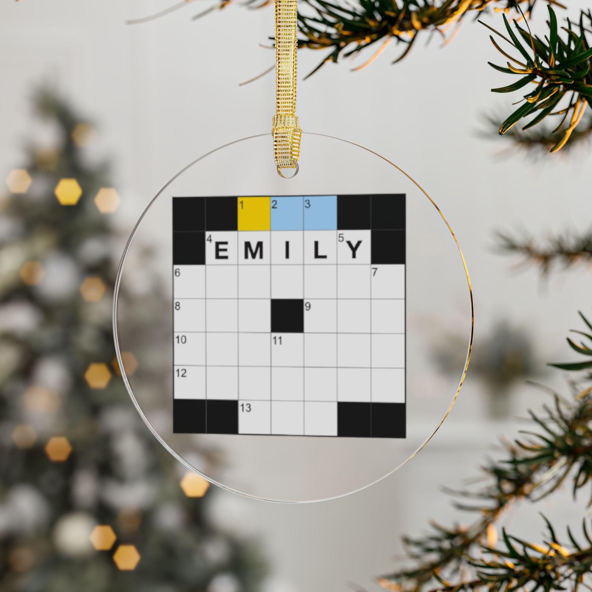 place for an ornament crossword