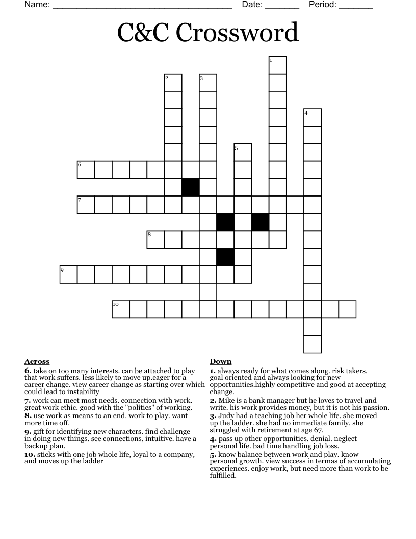 C C Crossword WordMint