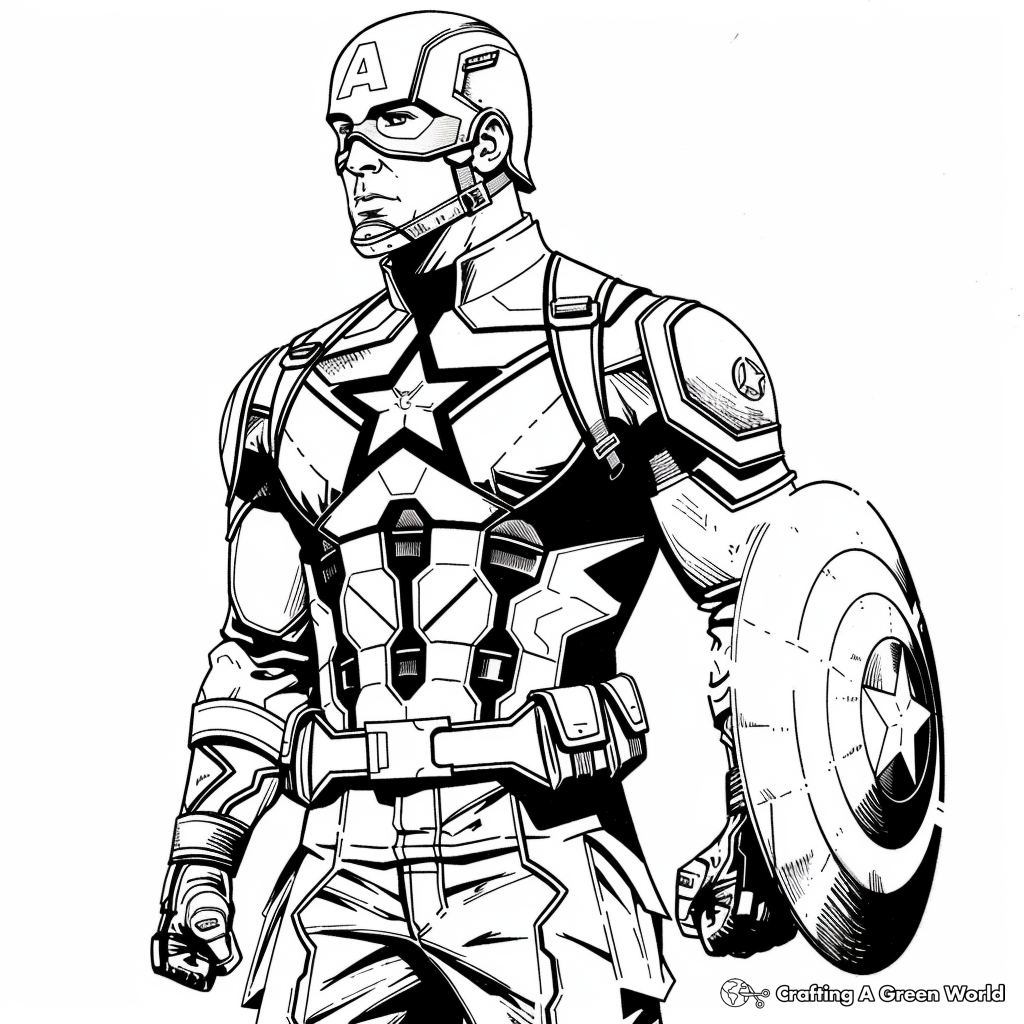 captain america coloring page captain america coloring page