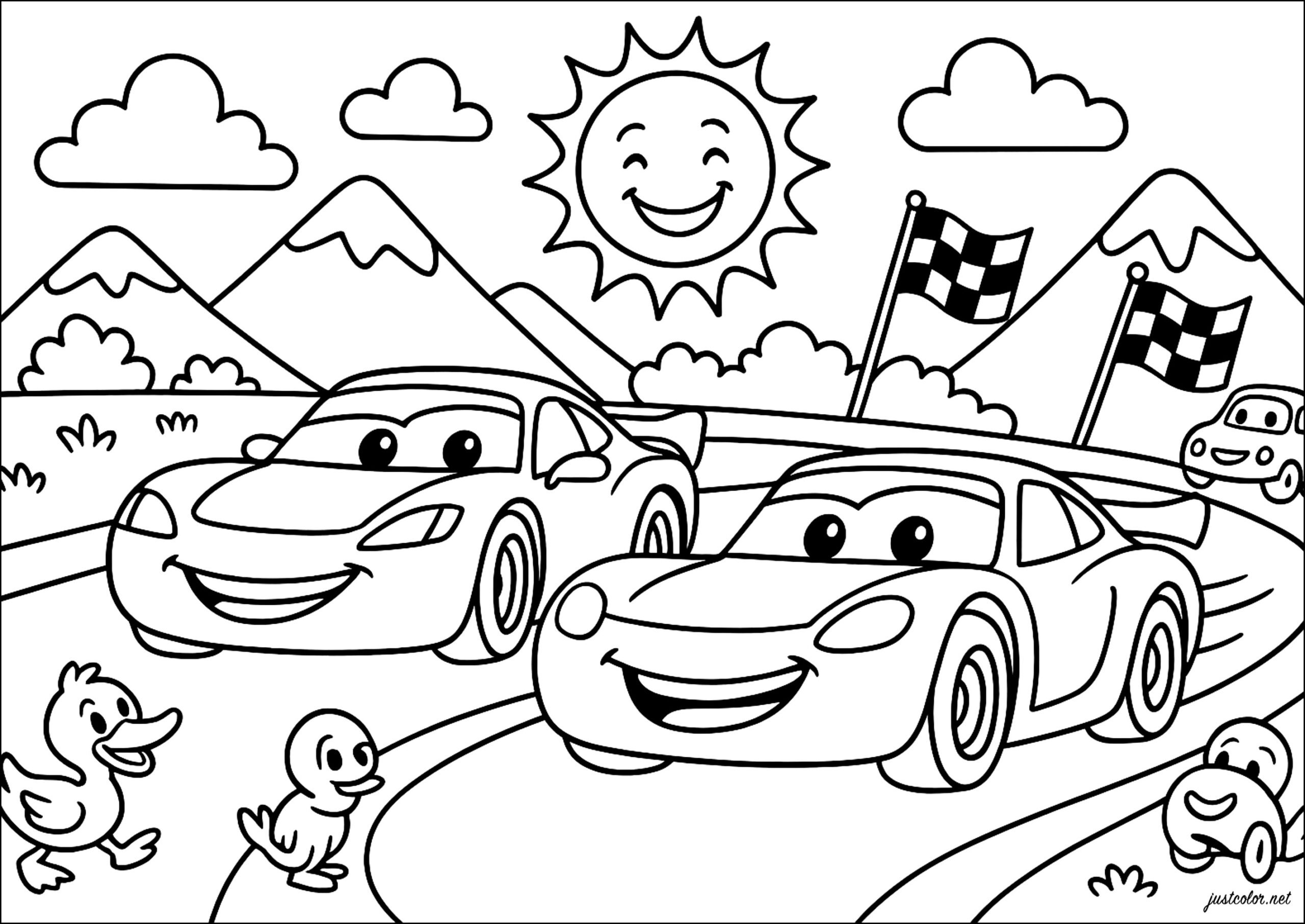 car printable coloring pages
