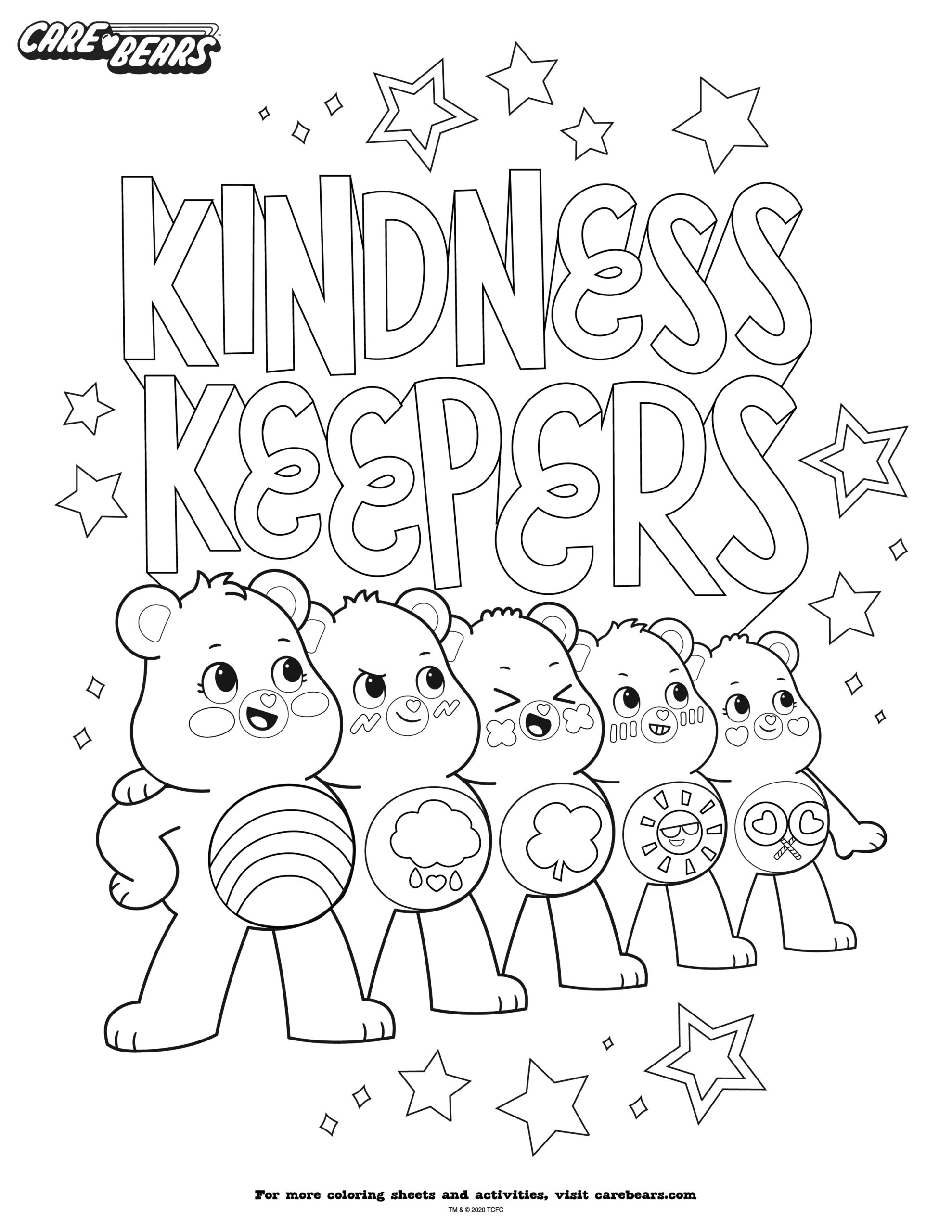Carebears Coloring Pages Free Printable