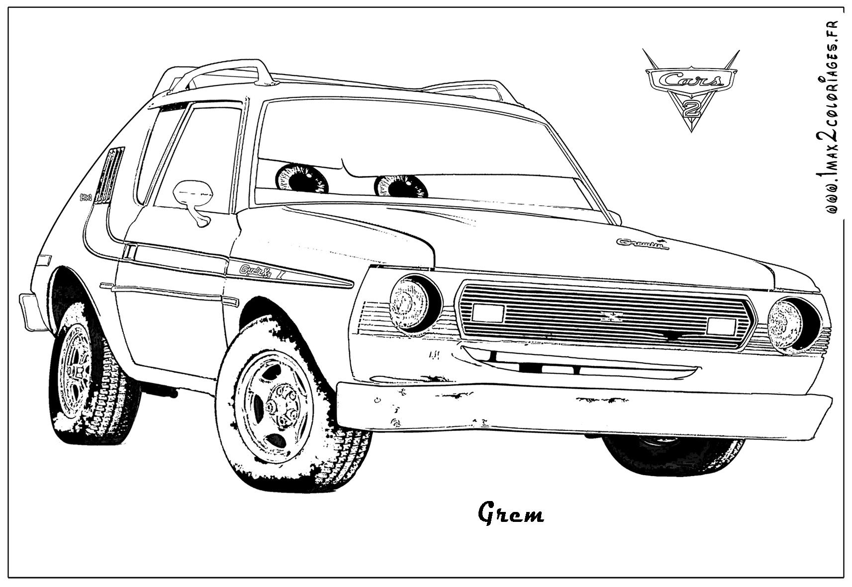 Cars 2 Printable Coloring Pages Grem Cars 2 Colouring