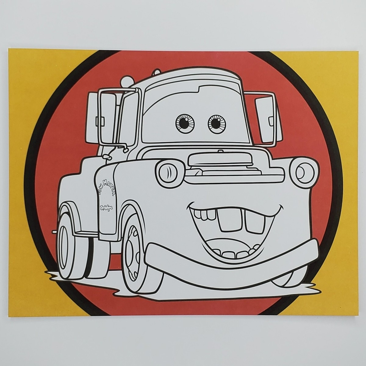 Cars Coloring Book Postcard Mater Disney Pixar 4 875x6 75 EBay