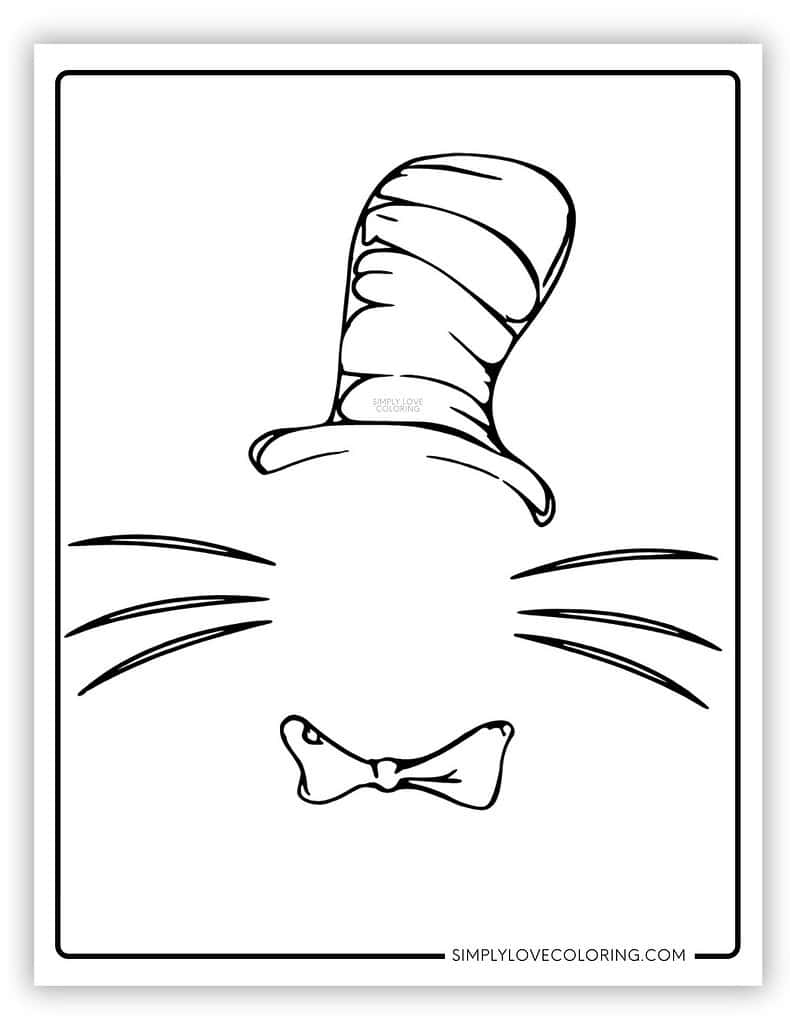 cat in hat coloring pages cat in hat coloring pages