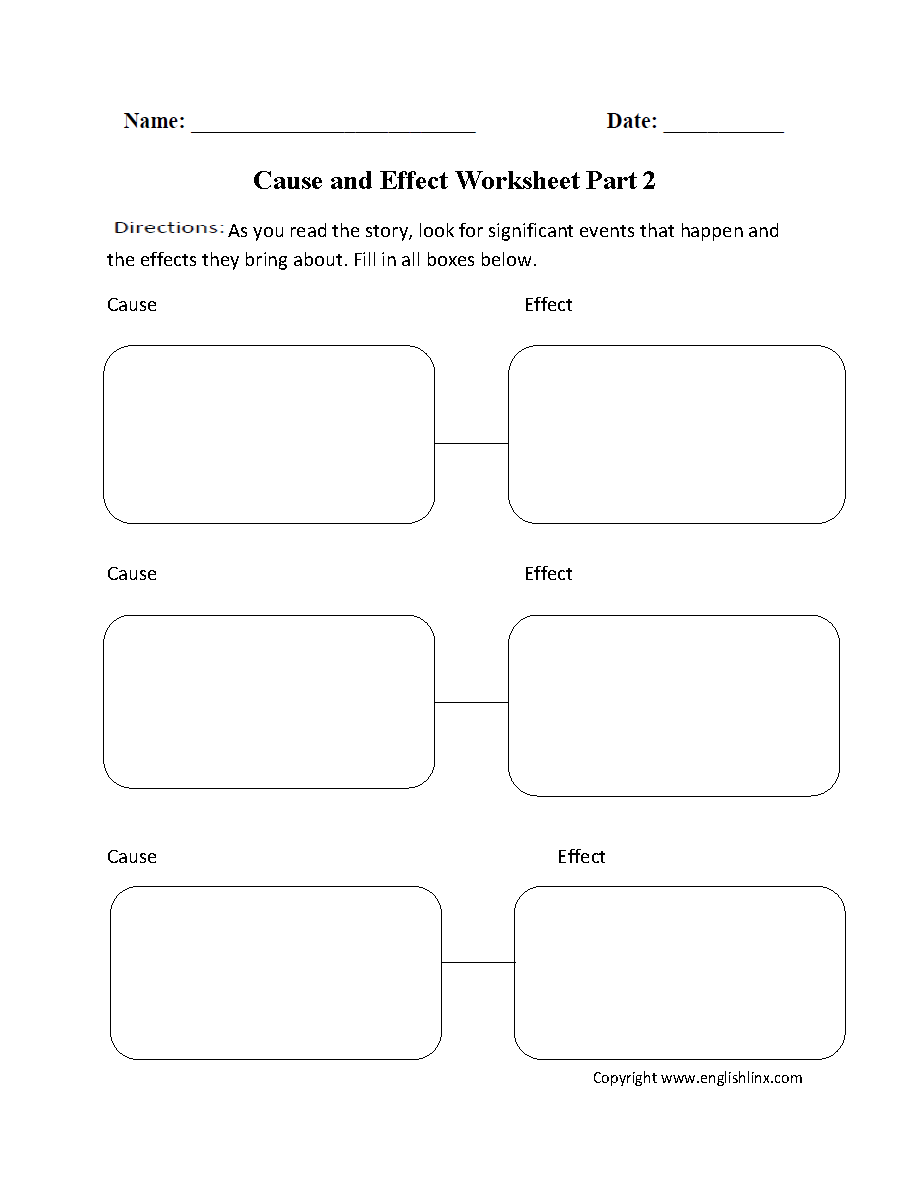 Cause And Effect Worksheets Cause And Effect Three Pairs Worksheet Cause And Effect Worksheets Cause And Effect Three Pairs Worksheet