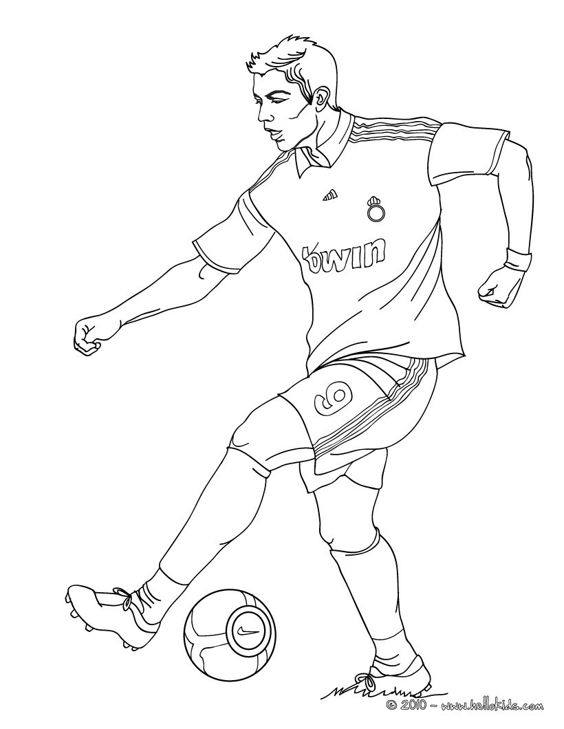 soccer printable coloring pages