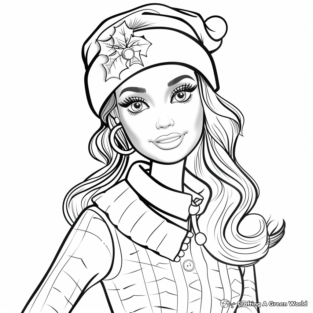 barbie printable coloring pages