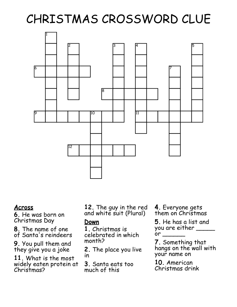 suit to crossword clue