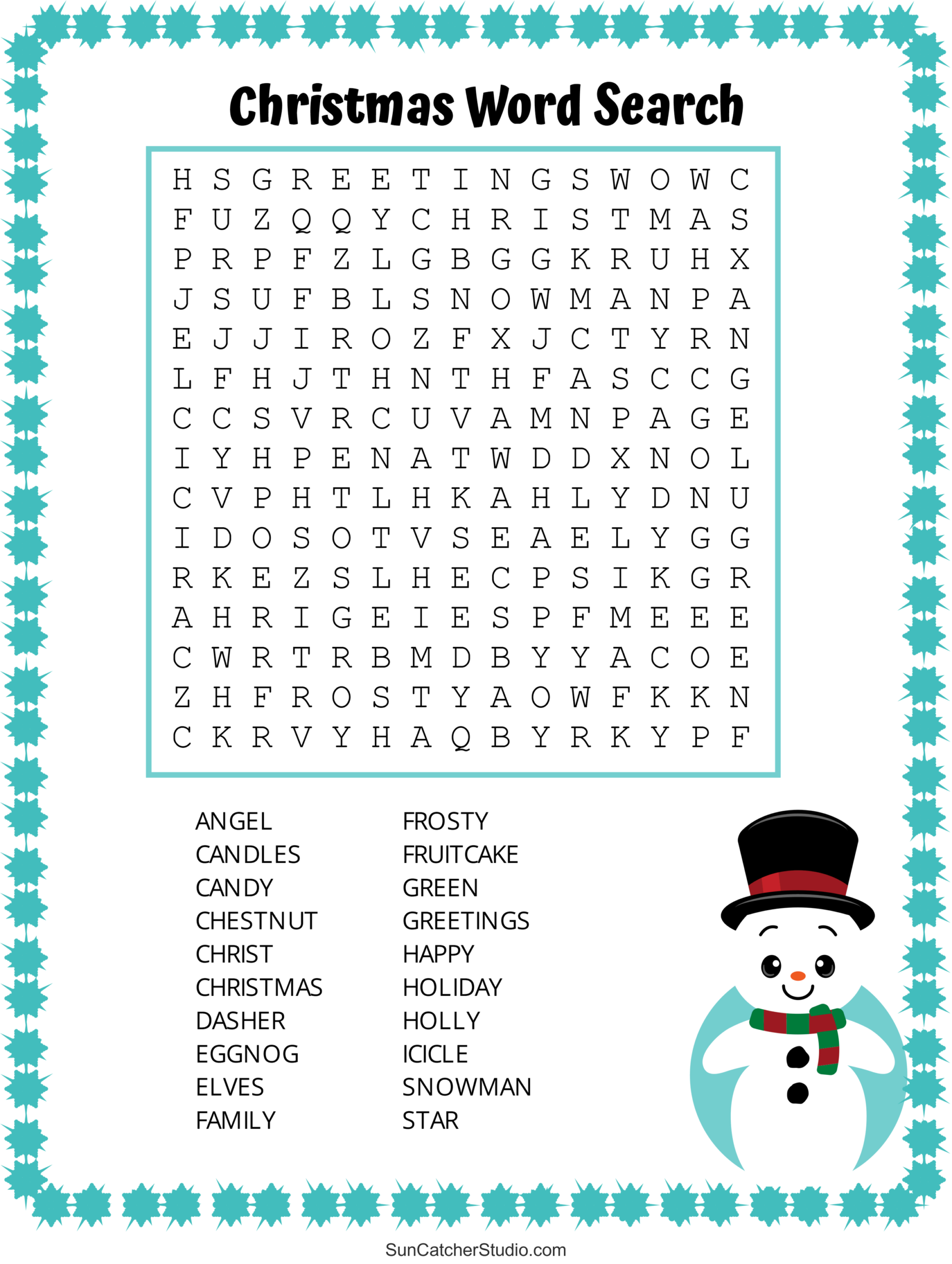Christmas Games CHRISTMAS VOCABULARY GIANT Holiday Word Search Puzzle Poster Worksheets Set C Group Activity Word Puzzle
