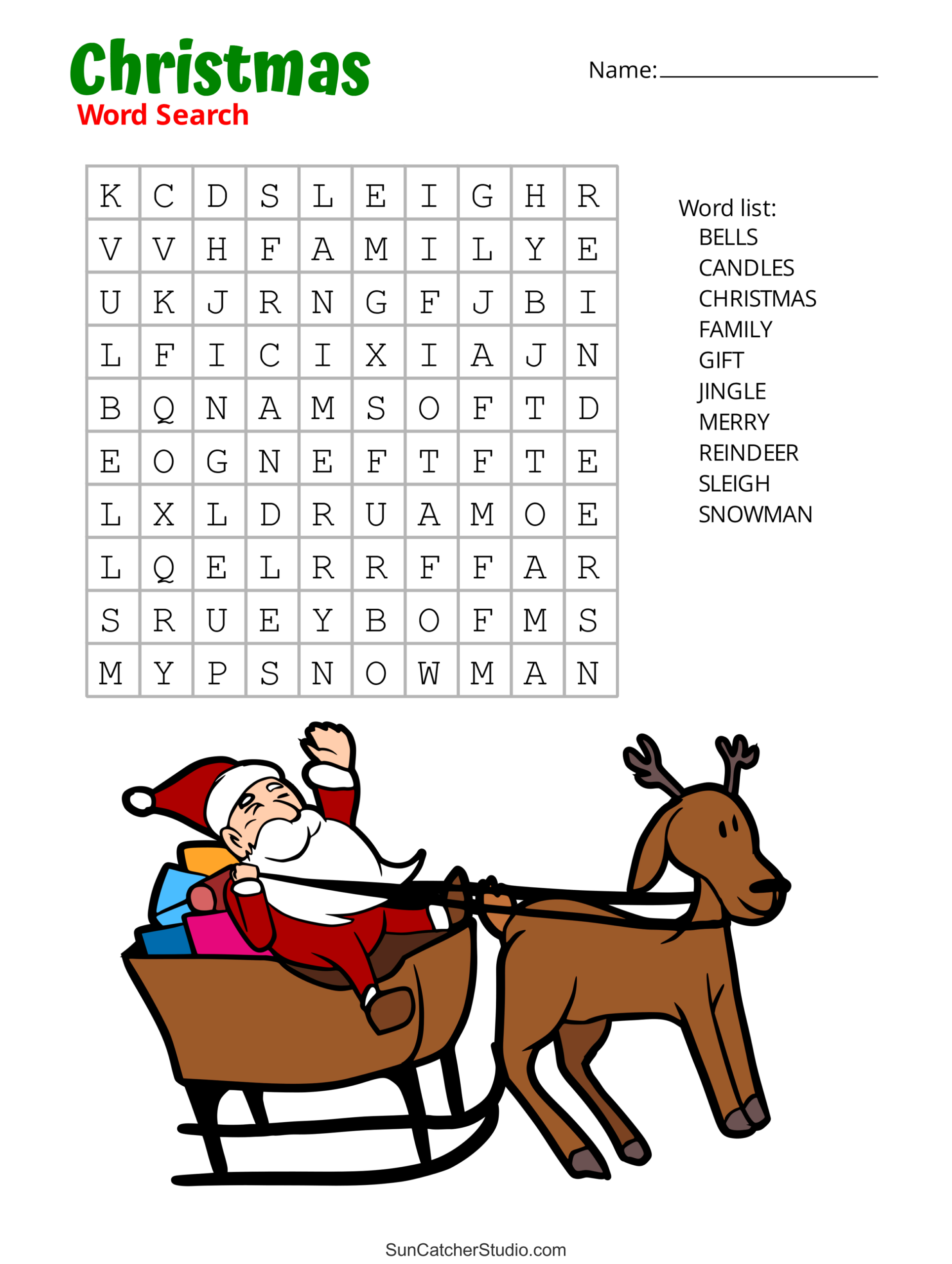 holiday word search puzzles printable