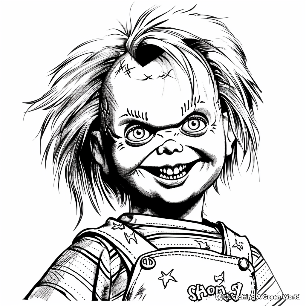coloring pages of chucky