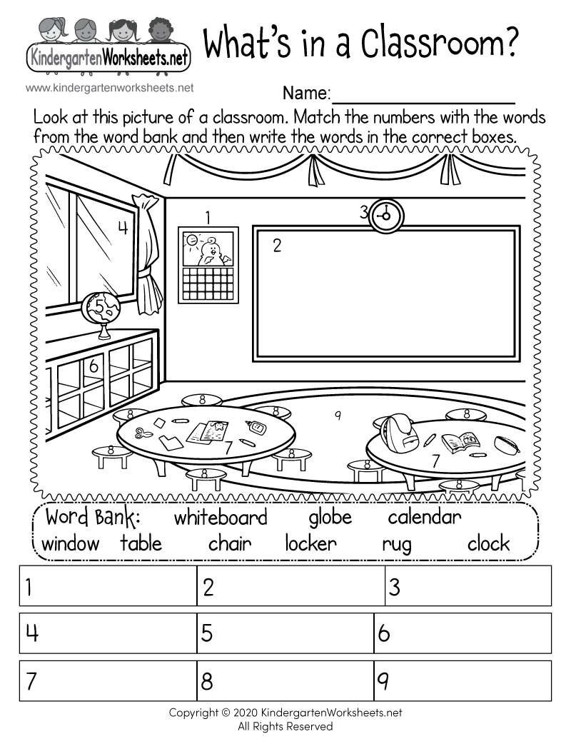 Classroom Objects Worksheet Free Printable Digital PDF Classroom Objects Worksheet Free Printable Digital PDF