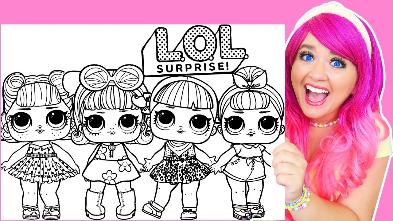 lol dolls coloring page