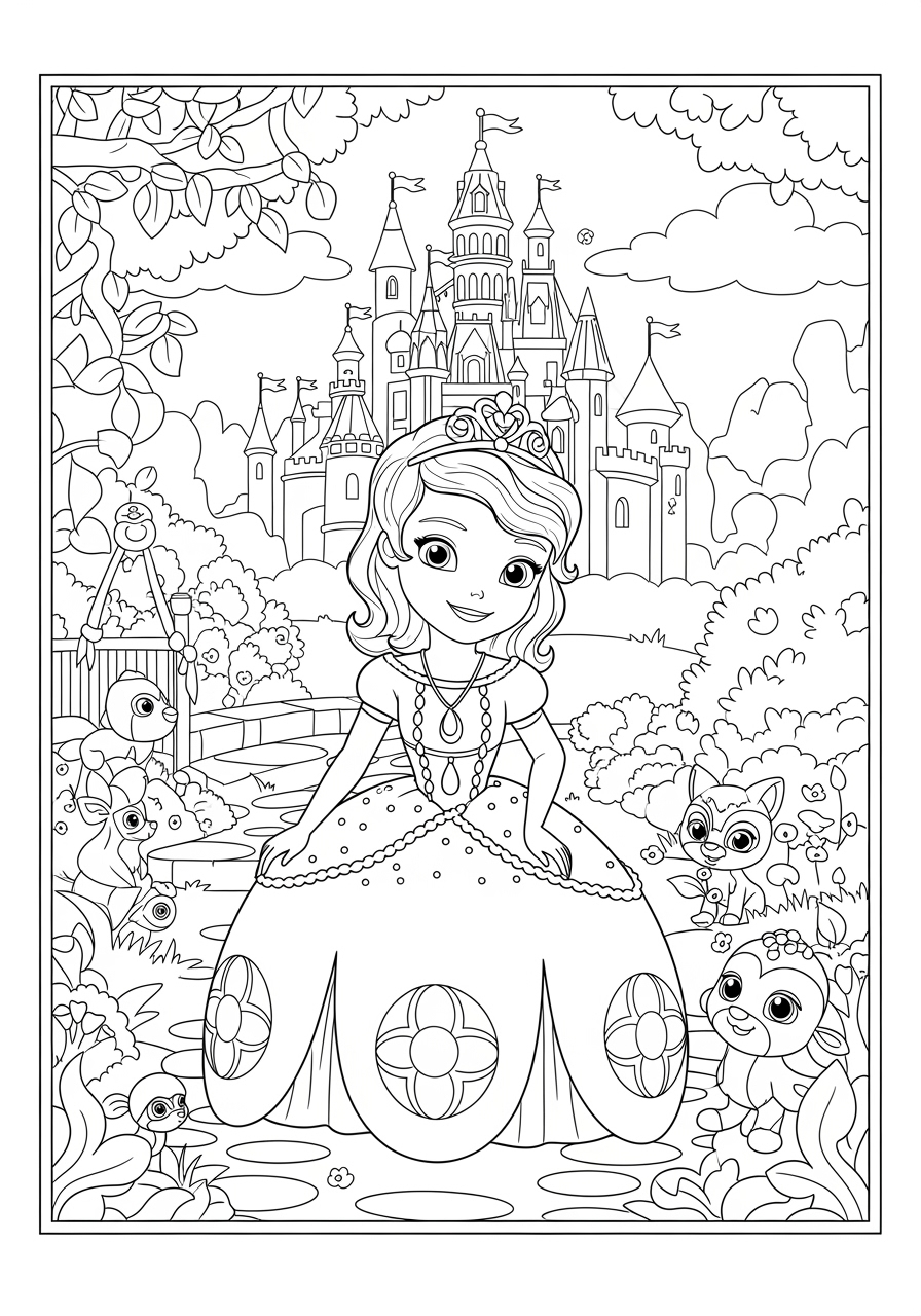 sofia the princess coloring pages