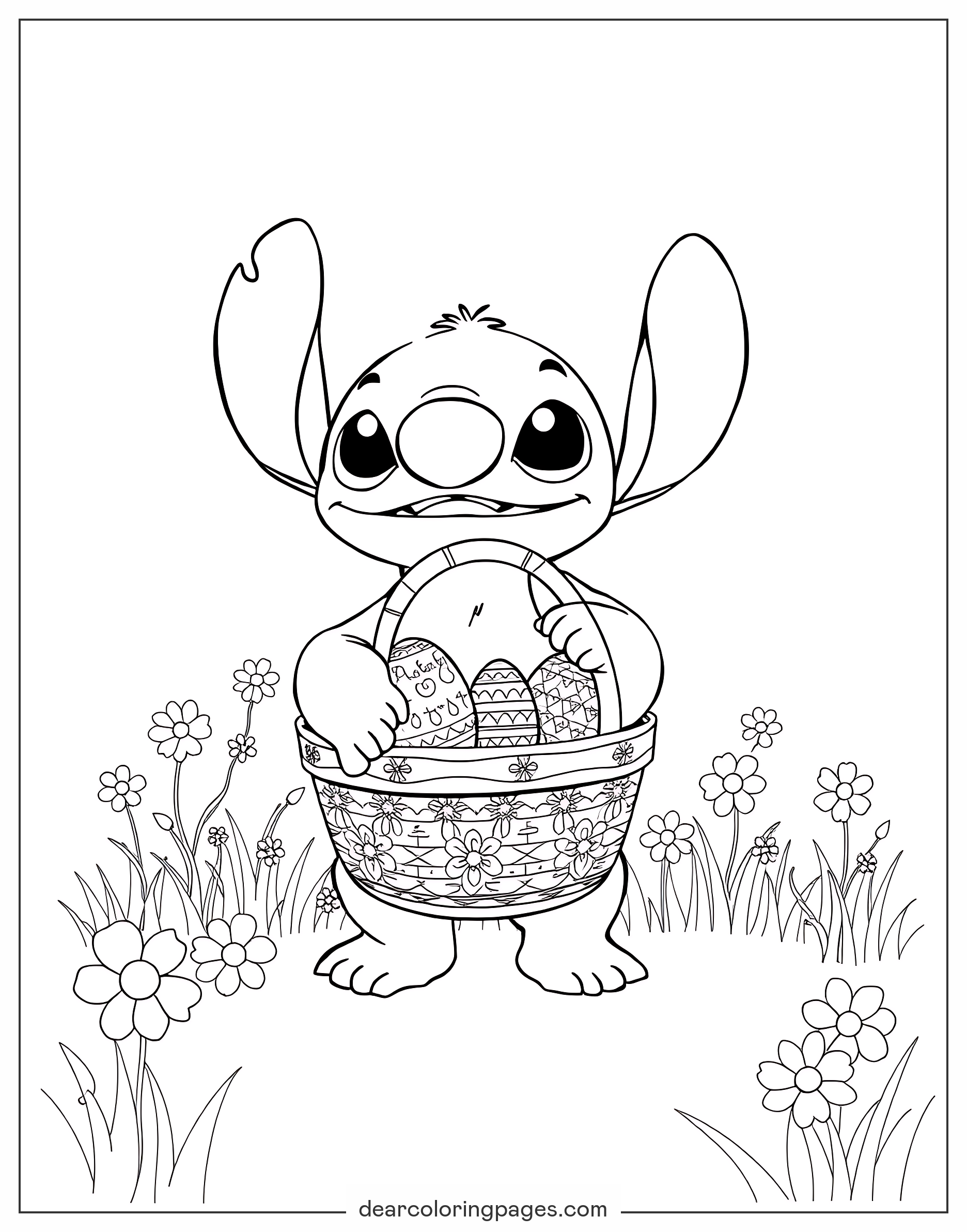 Coloring Pages 42 Lilo Stitch Free PDF Printables Valentines Coloring Book For Kids