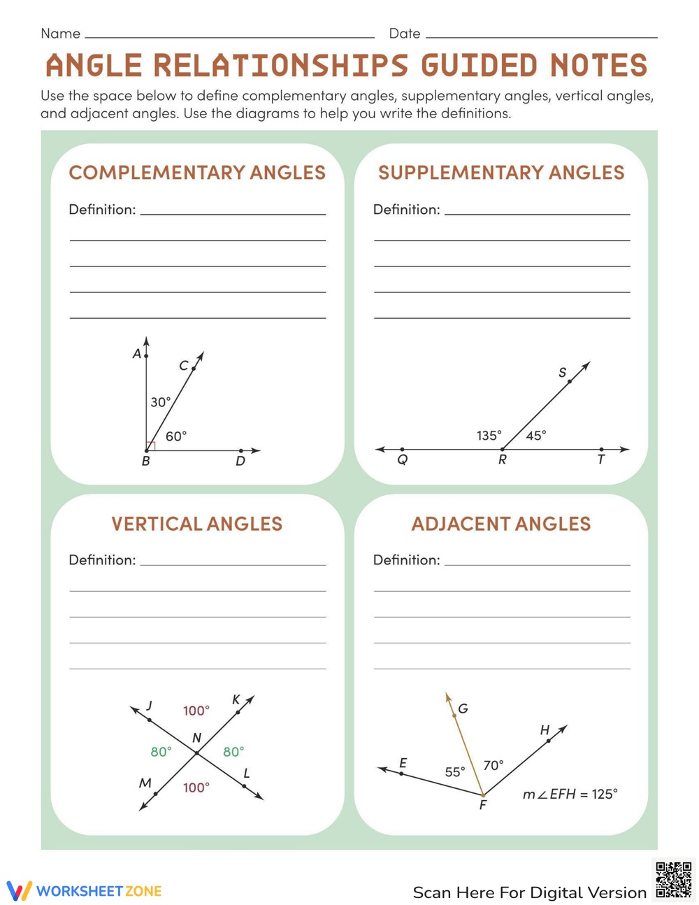 complementary supplementary angles worksheet complementary supplementary angles worksheet