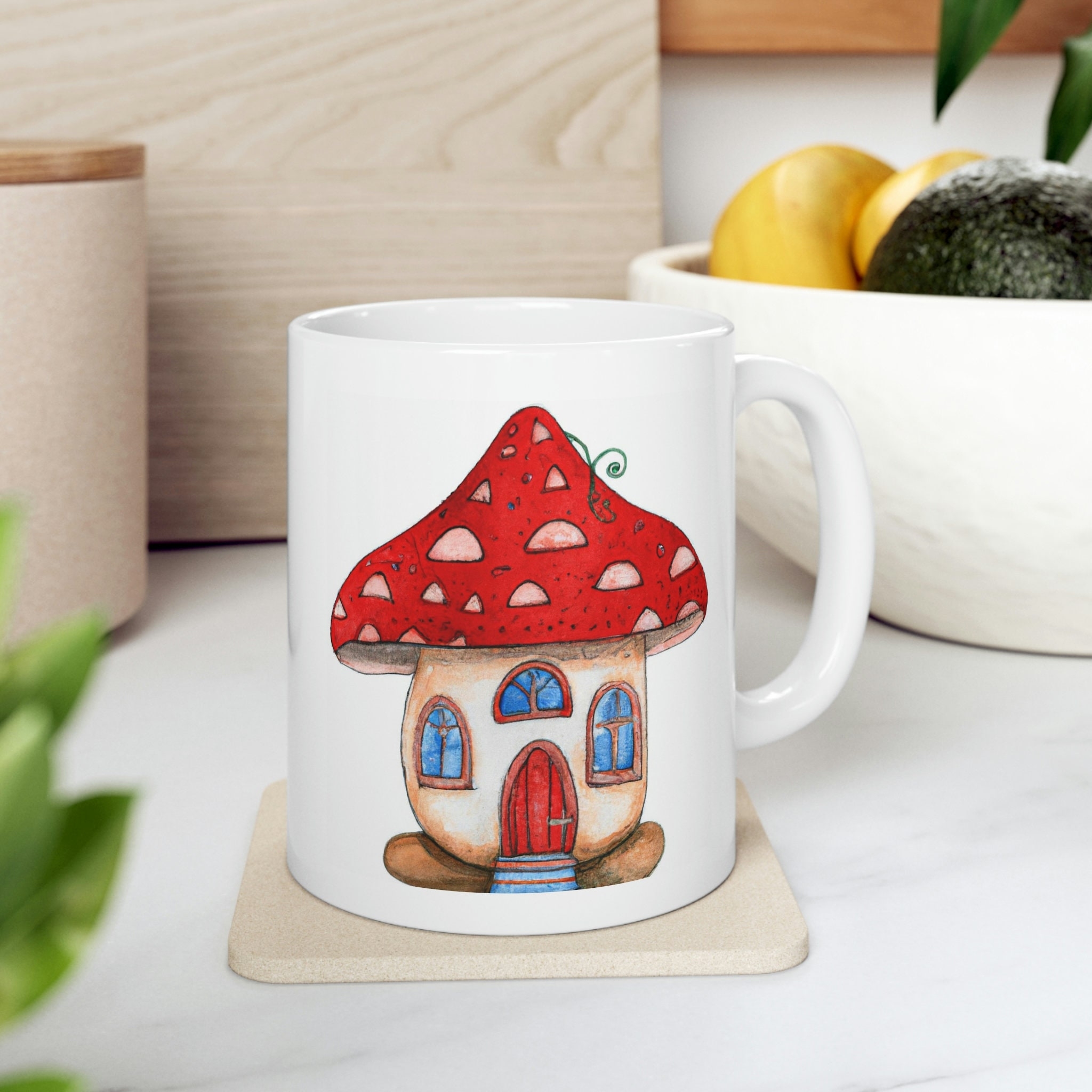 Cottagecore Toadstool Mushroom House White Ceramic Mug 11oz Mug With Mushroom Toadstool Coffee Mug Fungi Mug Etsy Cottagecore Toadstool Mushroom House White Ceramic Mug 11oz Mug With Mushroom Toadstool Coffee Mug Fungi Mug Etsy