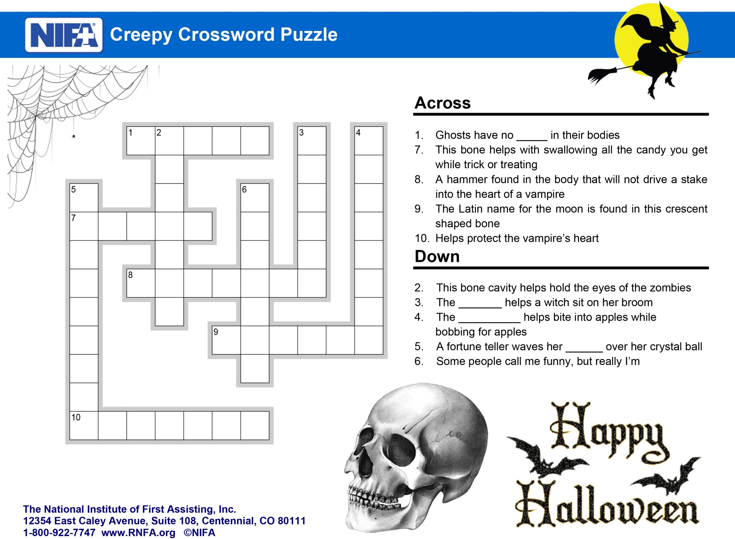 funny crossword puzzle clues