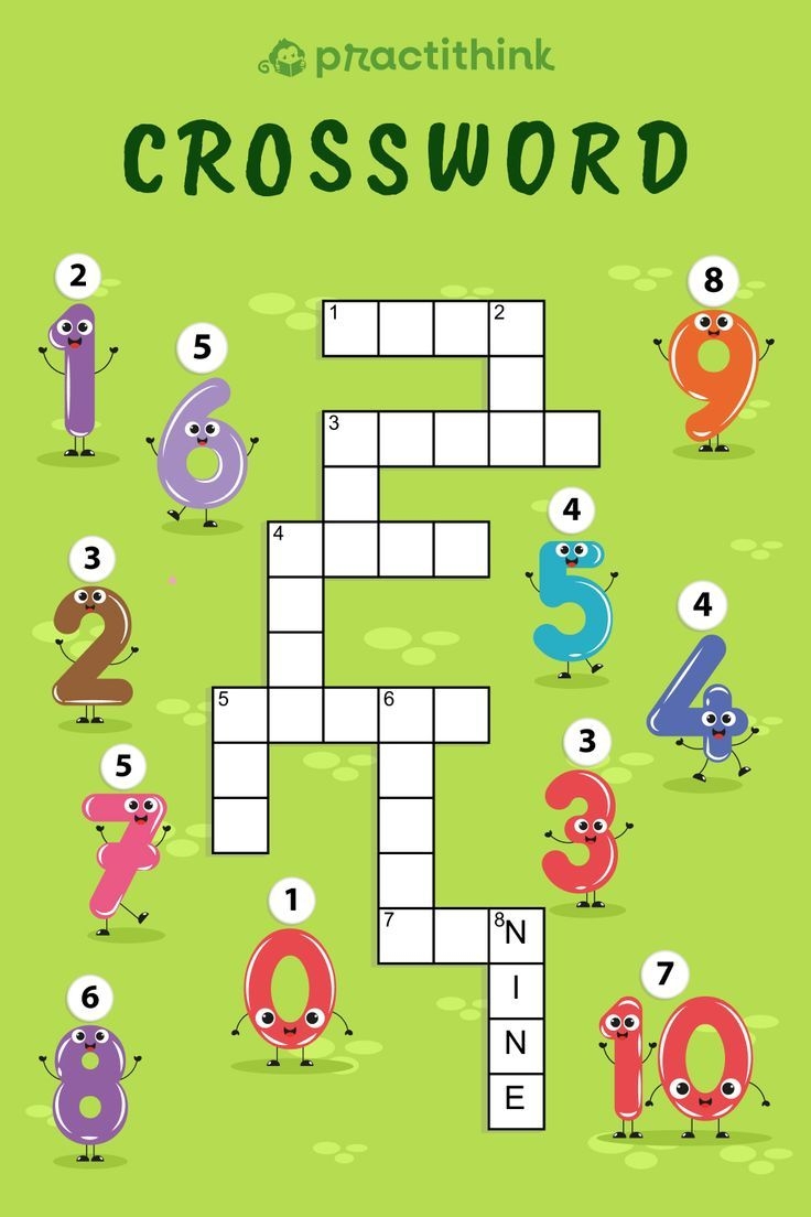 Crossword Printable Worksheets For Kids Practithink