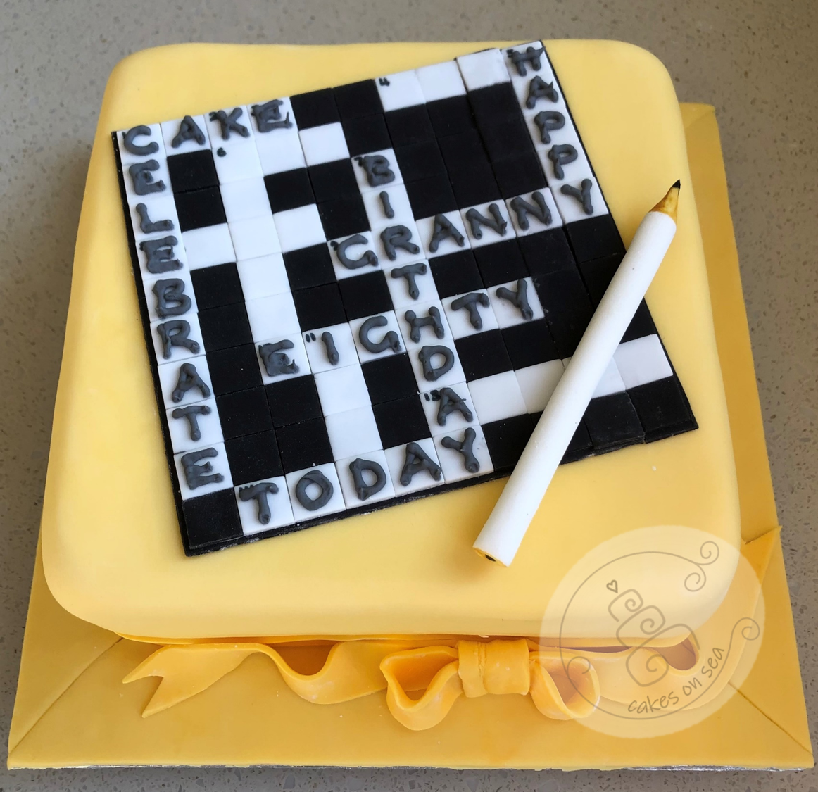 Crossword Puzzle Cake Cakes On Sea
