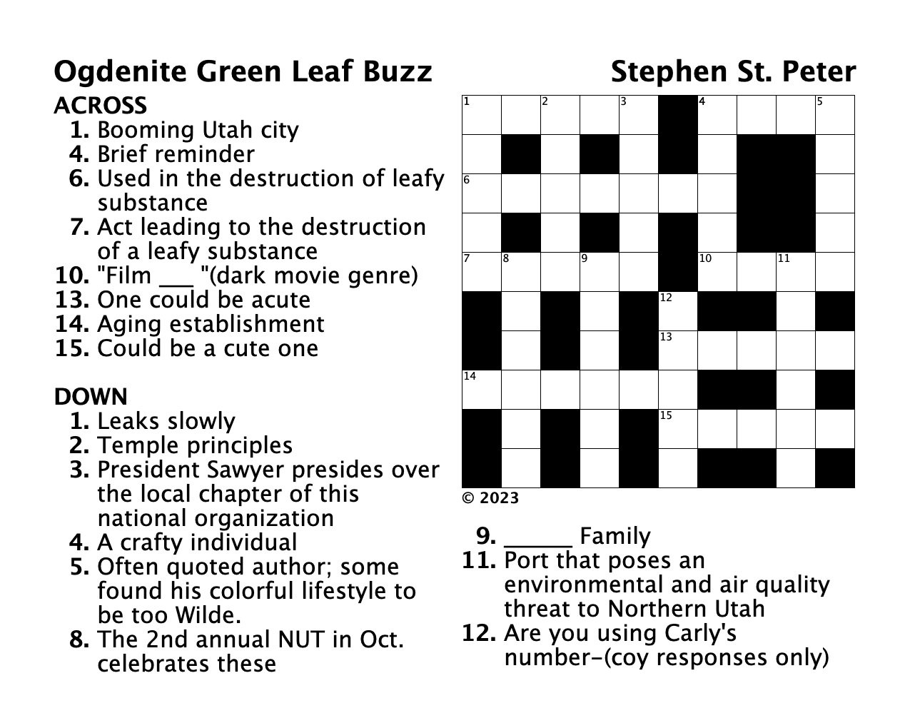 dark film genre crossword