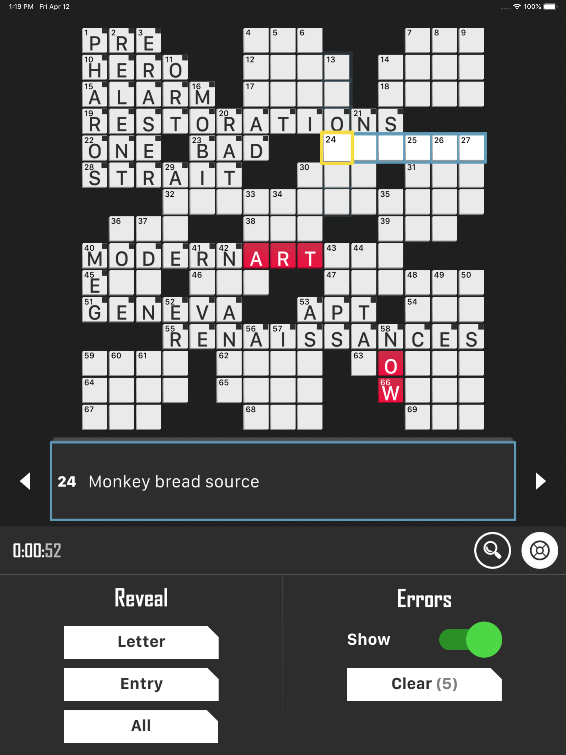 crossword puzzle free by redstone