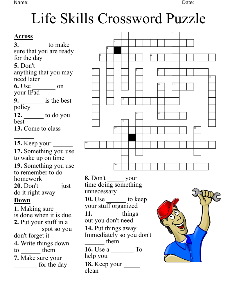 Crossword Puzzle Spelling Words WordMint