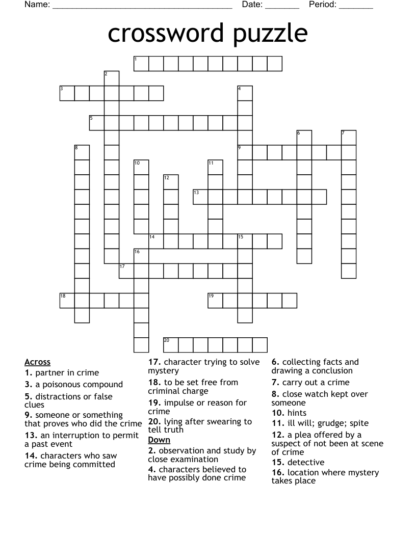 Crossword Puzzle WordMint