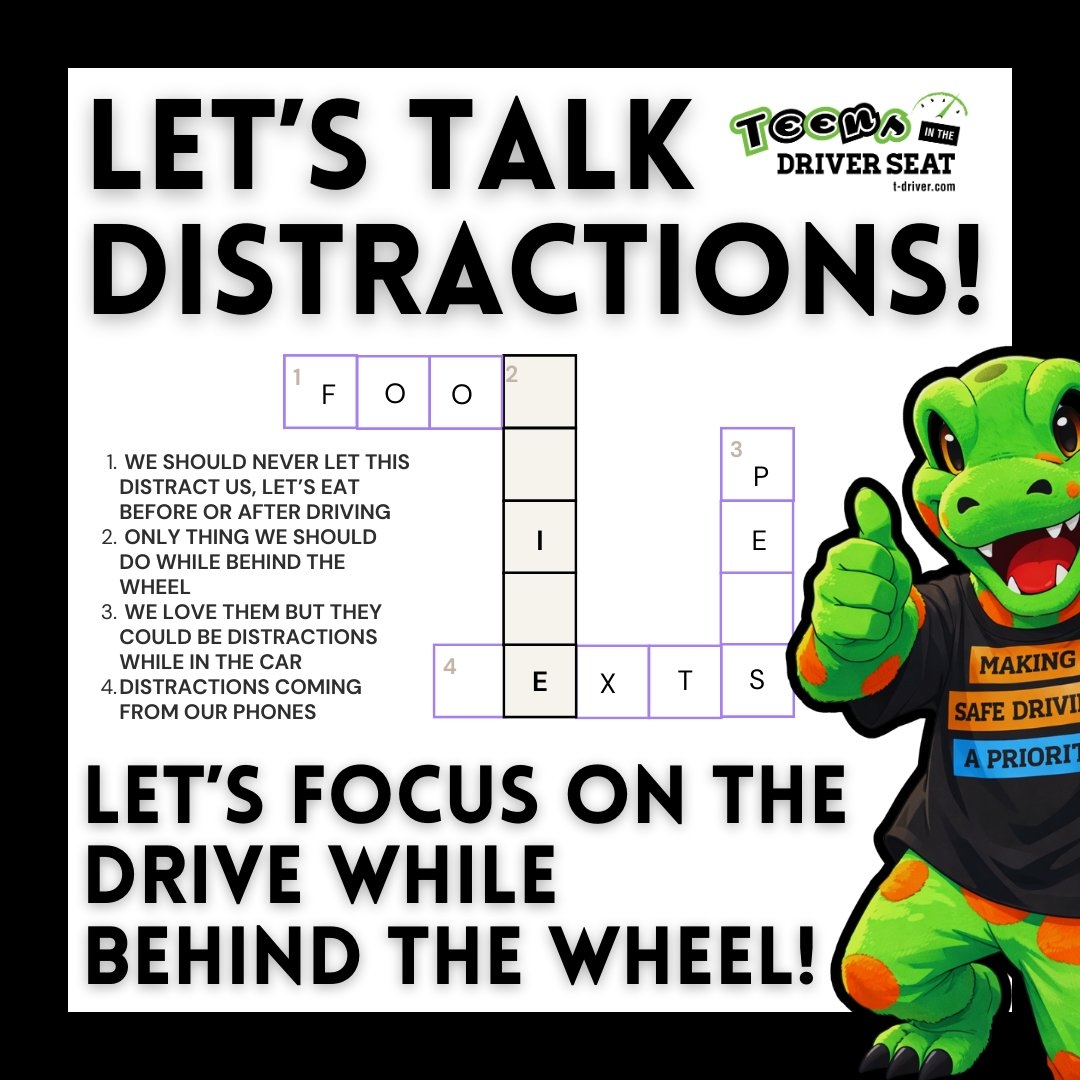 Crossword Time Can You Spot The Distractions Food Phones Friends They Can All Wait What Can t Your Focus Set Things Up Before You Drive And Keep Your Attention On The Crossword Time Can You Spot The Distractions Food Phones Friends They Can All Wait What Can t Your Focus Set Things Up Before You Drive And Keep Your Attention On The