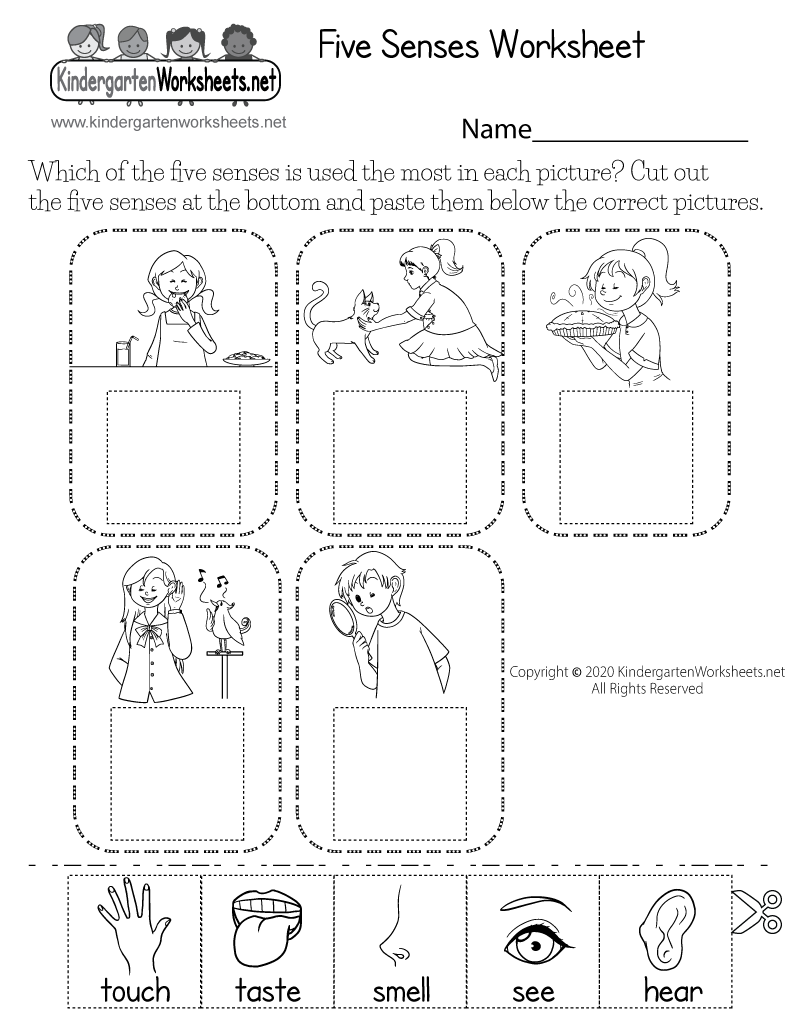 Cut and Paste Five Senses Worksheet Free Printable Digital PDF Cut and Paste Five Senses Worksheet Free Printable Digital PDF